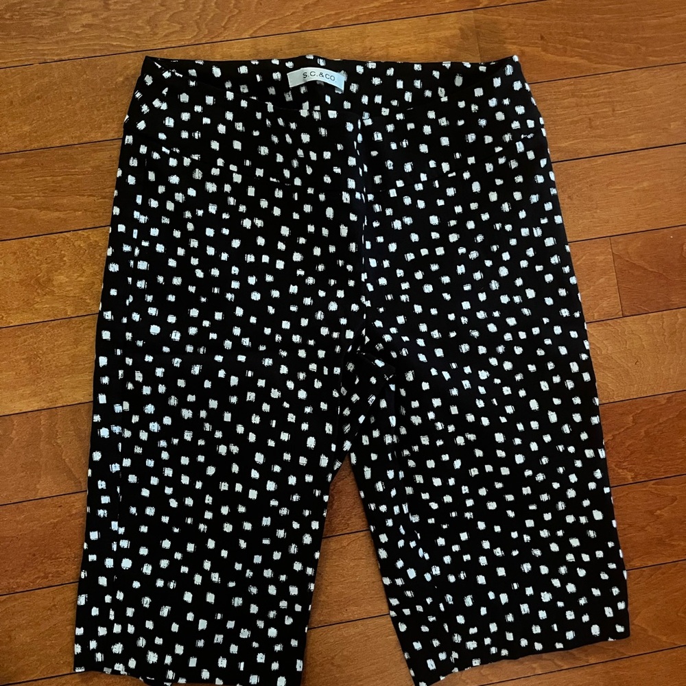 Chico's Polka Dot Black and White Bermuda Shorts
Never worn